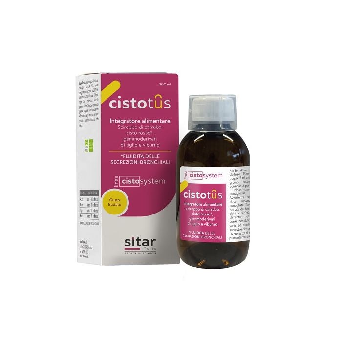 Cistotus Cistosystem 200ml | Fluidità delle secrezioni bronchiali | SITAR main product photo