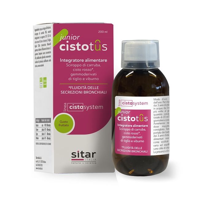 Cistotus Junior Cistosys 200ml | Fluidità delle secrezioni bronchiali | SITAR main product photo