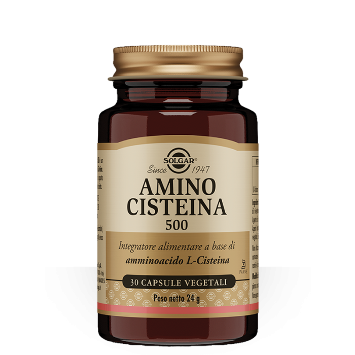 Amino Cisteina 500 30 cps veg | Integratore con L-cisteina | SOLGAR main product photo