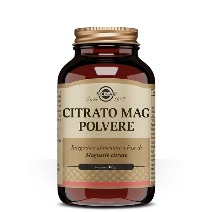 Citrato Mag Polvere 108g | Magnesio citrato | SOLGAR main product photo