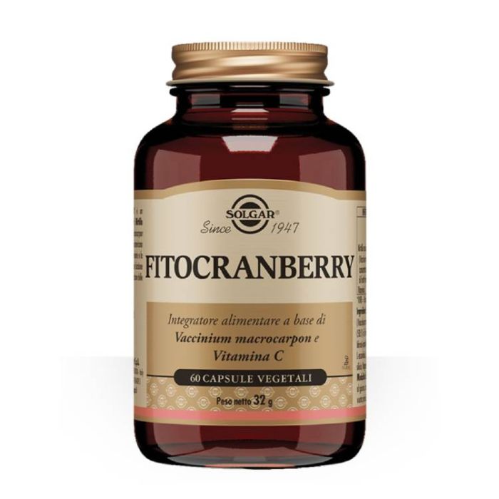 Fitocranberry 60cps | Drenante e antiossidante vie urinarie | SOLGAR main product photo