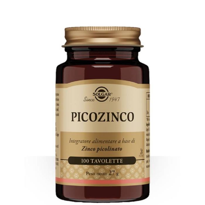 Picozinco 100 tav | Integratore con Zinco Picolinato | SOLGAR main product photo