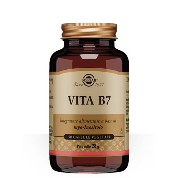 Vita B7 50 Capsule veg | Integratore di Myo-Inositolo | SOLGAR main product photo