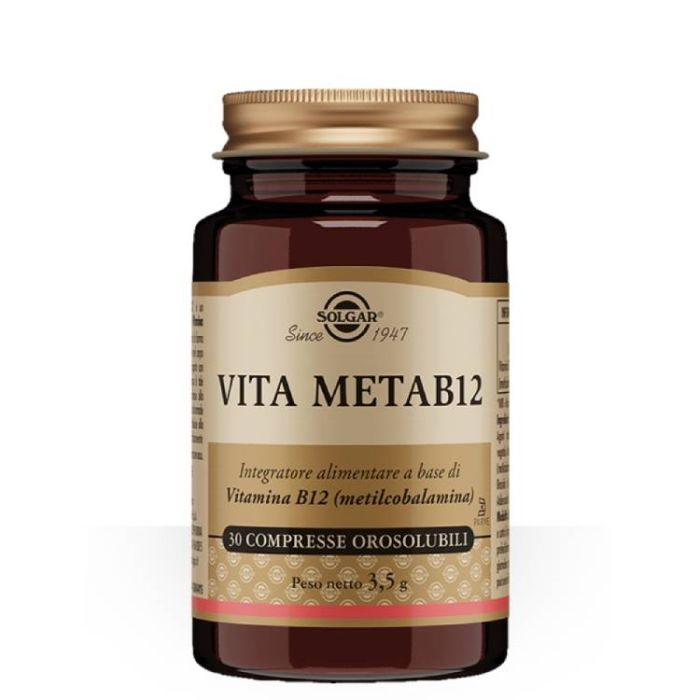 Vita Meta B12 30 cpr orosolubili | Integratore di vitamina B12 | SOLGAR main product photo