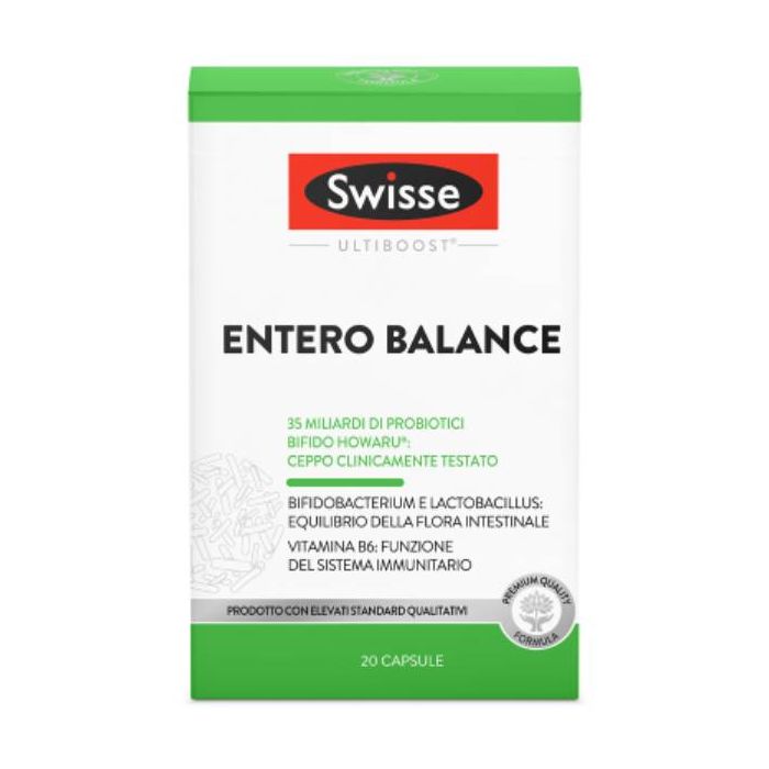 Entero Balance 20cps | Probiotici e Vitamina B6| SWISSE main product photo