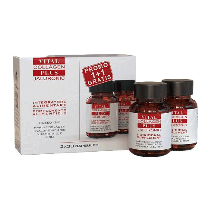 Vital Collagen Plus Jaluronic 1+1 | Integratore alimentare | 2x30 capsule